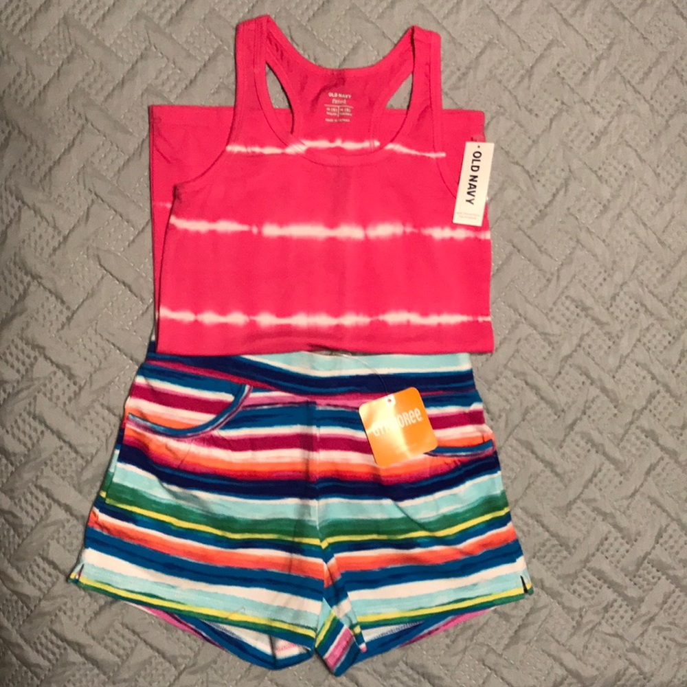NWT GIRL shorts and tank top size M